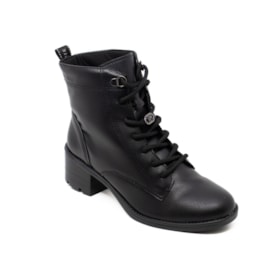 Coturno Salto Baixo Via Marte Feminino Preto