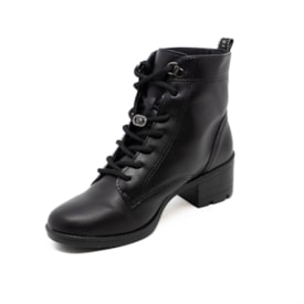Coturno Salto Baixo Via Marte Feminino Preto