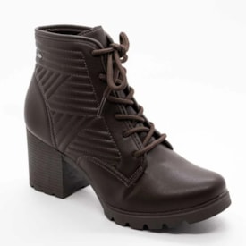 Coturno Salto Medio Dakota Feminino Chocolate