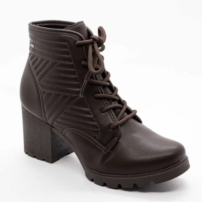 Coturno Salto Medio Dakota Feminino Chocolate