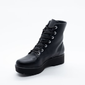 Coturno Salto Médio Via Marte Feminino Preto