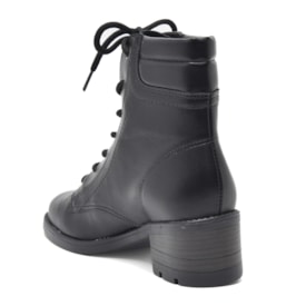 Coturno Salto Medio Via Marte Feminino Preto