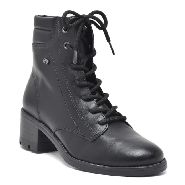 Coturno Salto Medio Via Marte Feminino Preto