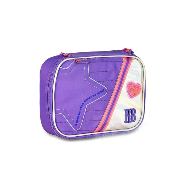 Estojo Clio Feminino Lilas Holográfico