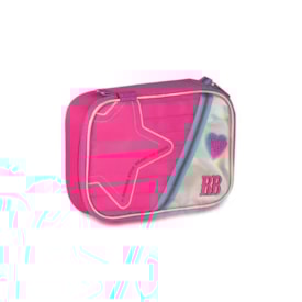 Estojo Rebecca Bonbon Feminino Holográfico Rosa