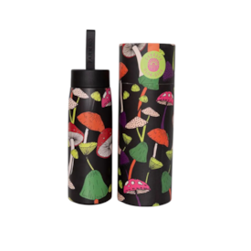 Garrafa 500Ml Cogumelo Farm Preto