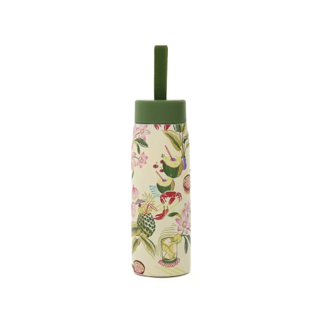Garrafa Que Sede 500Ml Comida De Praia Farm Off White