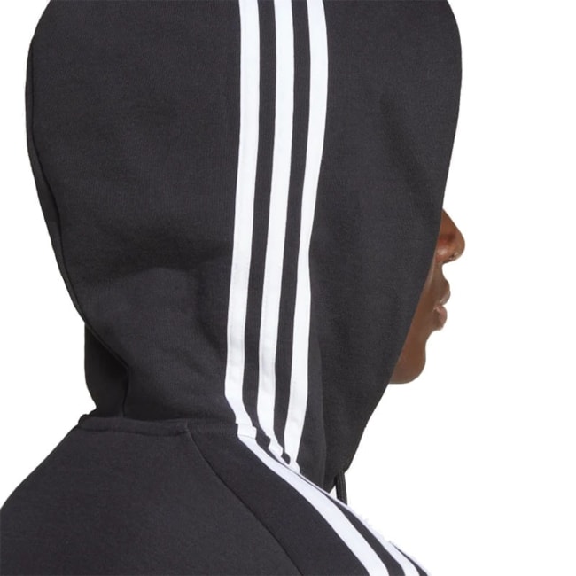 Jaqueta Adidas Essentials 3 Stripes Masculina Preto