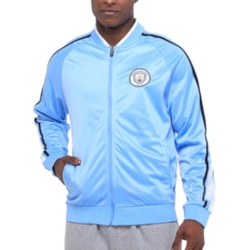 Jaqueta Balboa Poliester Manchester City Masculina Azul Claro