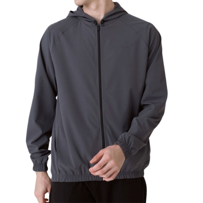 Jaqueta Corta Vento Fila Masculino Cinza Escuro