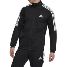 Jaqueta Esportiva Aeroready Sereno Cut 3 Stripes Masculino Preto