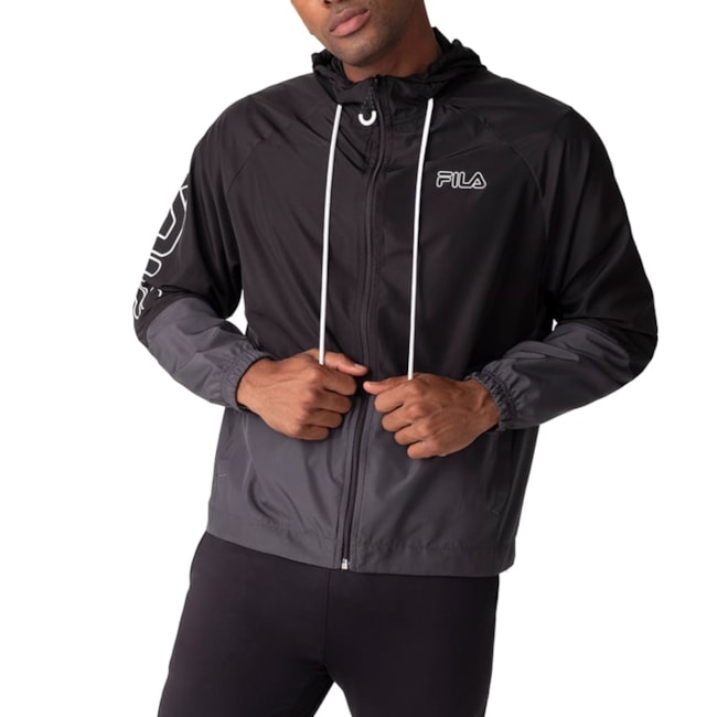 Jaqueta Esportiva Fila Curve Masculina Preto