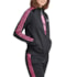 Jaqueta Esportiva Poliester Adidas Feminina Preto Rosa