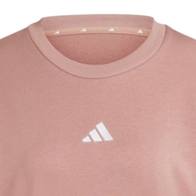 Jaqueta Moletinho Adidas Essentials Feminino Rosa