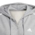 Jaqueta Moletom Adidas Essentials 3 Stripes Feminino Cinza