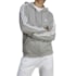 Jaqueta Moletom Adidas Essentials 3 Stripes Feminino Cinza