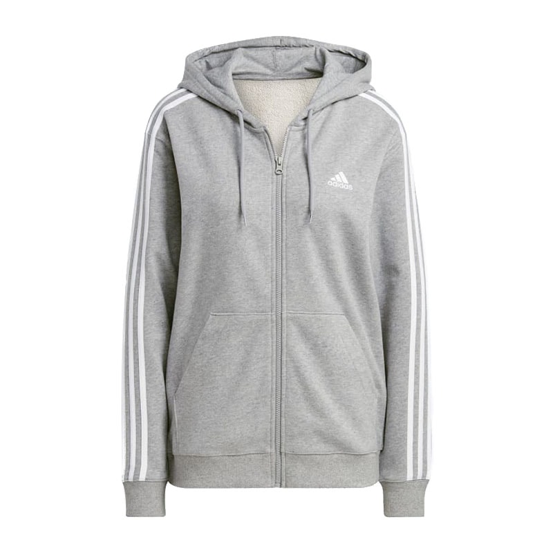 Moletom cinza hot sale adidas feminino