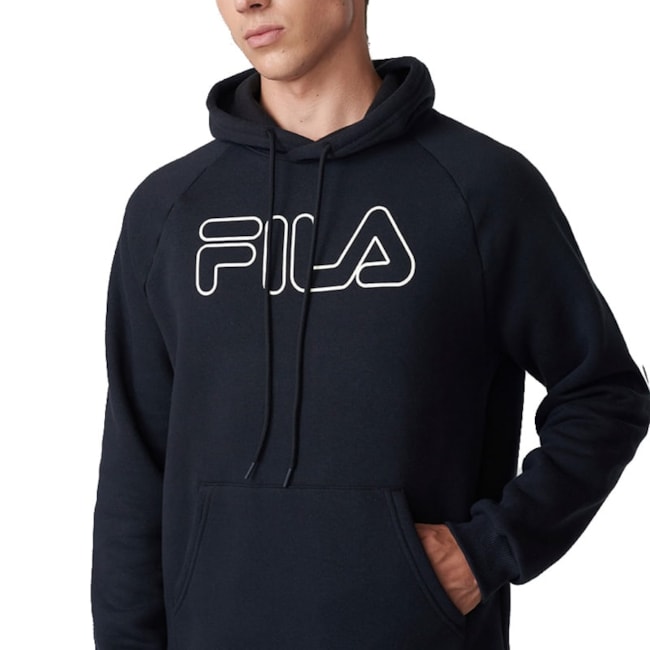 Jaqueta Moletom Fila Masculino Preto