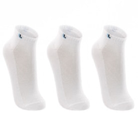 Kit Com 3 Pares Meia Curta Adulto Walk Lupo Branco