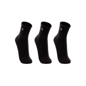 Kit Meia Cano Medio Lupo Unissex Preto