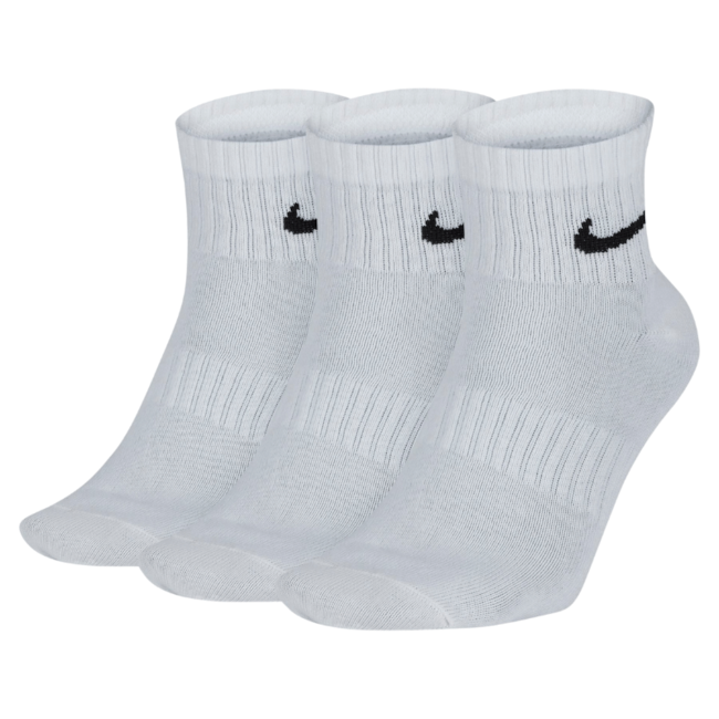 Kit Meia Esportiva Cano Curto Nike Unissex Branco