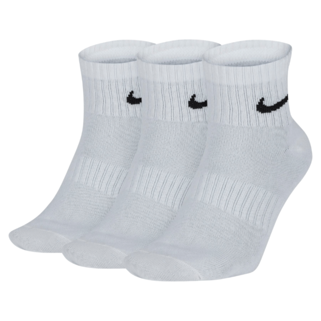 Kit Meia Esportiva Cano Curto Nike Unissex Branco - Lumman