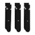Kit Meia Esportiva Cano Medio Nike M 34 A 38 Preto