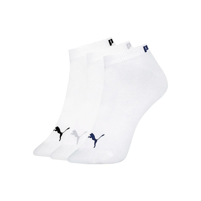 Kit Meia Invisivel Puma Branco