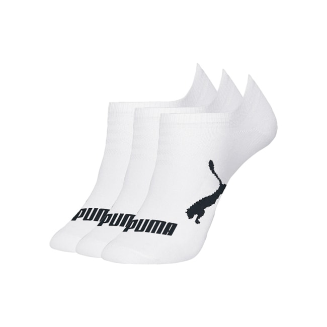 Kit Meia Invisivel Puma Branco