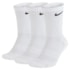 Kit Meias Esportiva Nike Everyday Unissex Branco