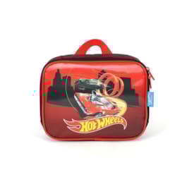 Lancheira Luxcel Hot Wheels Infantil Masculino Vermelho