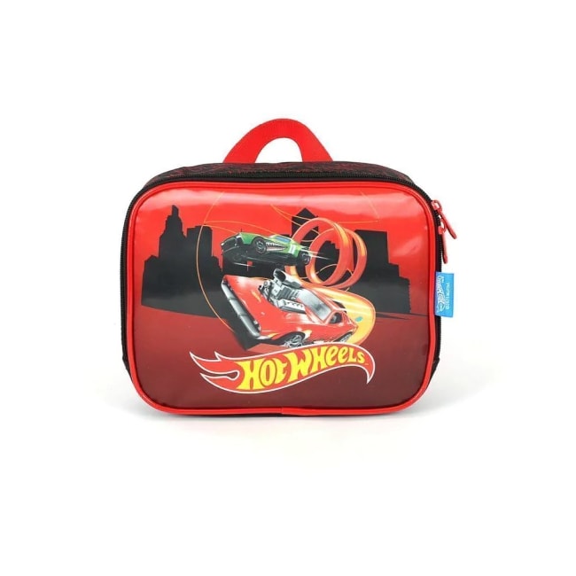 Lancheira Luxcel Hot Wheels Infantil Masculino Vermelho