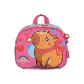 Lancheira Luxcel Infantil  Capivara Feminina Pink