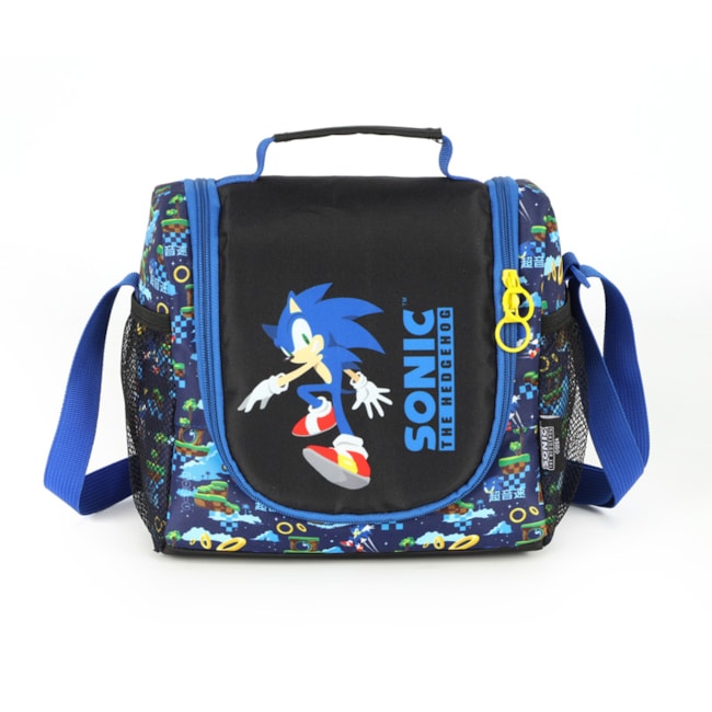 Lancheira Luxcel Sonic Infantil Azul