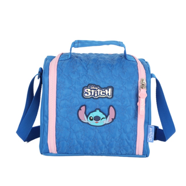 Lancheira Luxcel Stich Infantil Azul