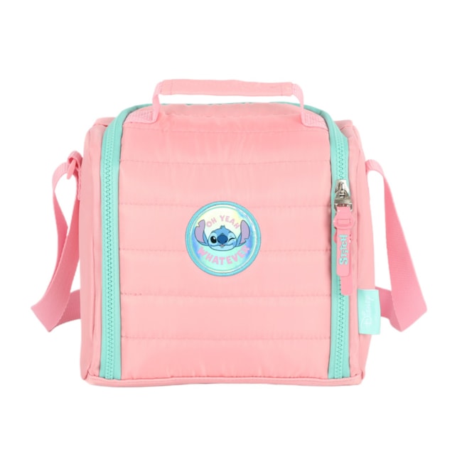 Lancheira Luxcel Stich Infantil Salmao