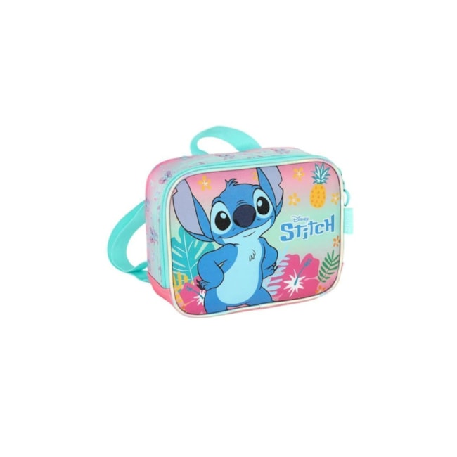 Lancheira Luxcel Stitch Infantil Feminina Rosa