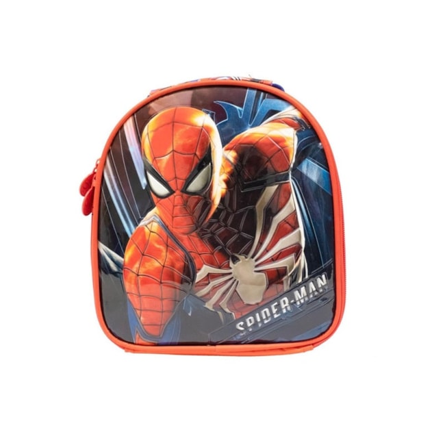 Lancheira Xeryus Homem Aranha Infantil Marinho e Marinho/vermelho