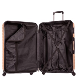 Mala Viagem Média Sestini 360° Deluxe 24 Dourado