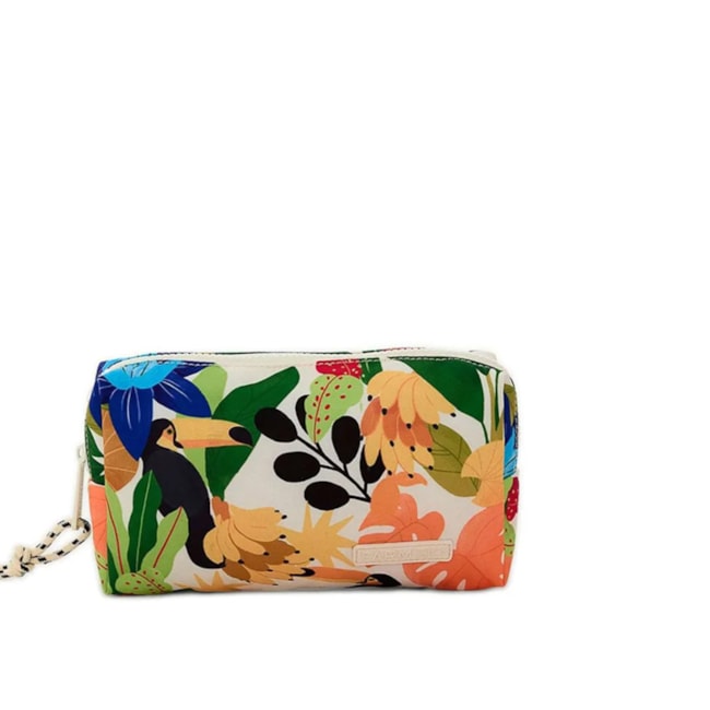 Maxi Necessaire Farm Ora Bolas Bossa Tucano Off White Verde