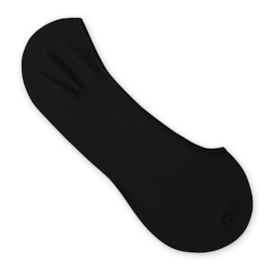 Meia Canoa Algodão Com Silicone Rikam Feminina Preto
