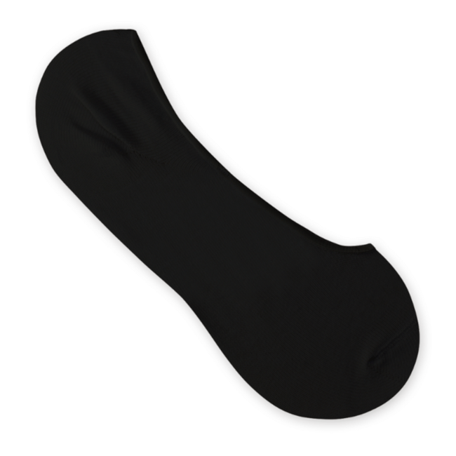 Meia Canoa Algodão Com Silicone Rikam Feminina Preto