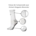 Meia Esportiva Cano Alto Grip Marinho