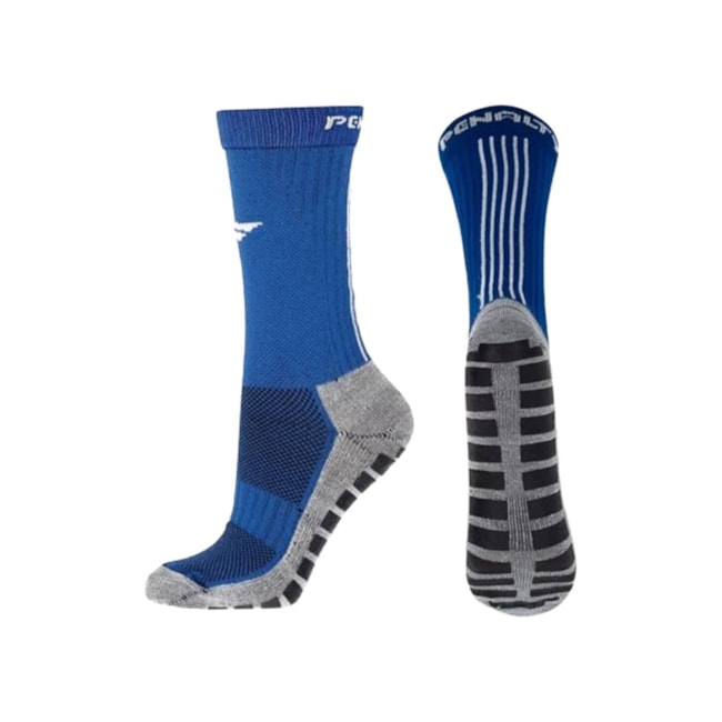 Meia Esportiva Cano Alto Grip Marinho