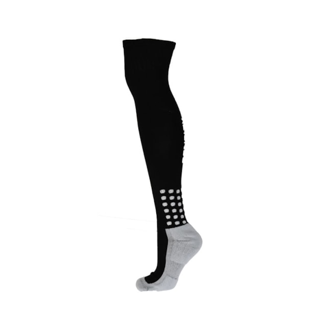 Meia Esportiva Cano Alto Grip Preto