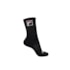 Meia Fila Cano Alto 3 Pares Unissex Preto