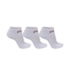 Meia Fila Cano Curto 3 Pares Unissex Branco
