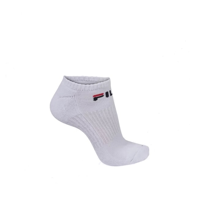 Meia Fila Cano Curto 3 Pares Unissex Branco