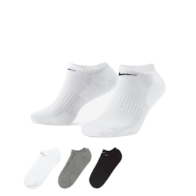 Meia Nike Everyday Cushion Unissex Branca Kit 3 Pares Branco