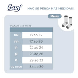 Meia Xadrez Gasf Infantil Masculina Quadriculada